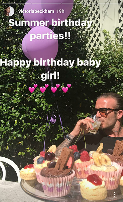 Świętowanie urodzin małej Harper u Beckhamów rozpoczęło się już wczoraj.
