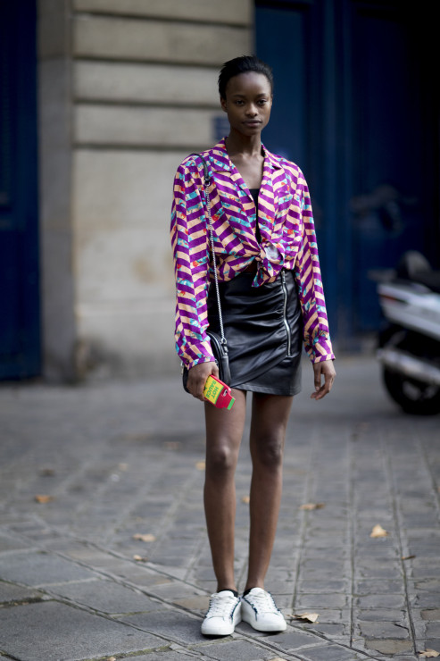 Moda uliczna na Paris Fashion Week wiosna lato 2018