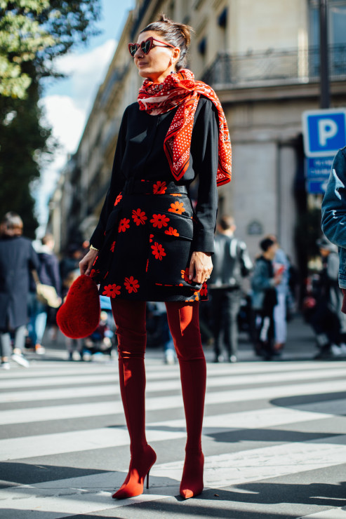 Moda uliczna na Paris Fashion Week wiosna lato 2018