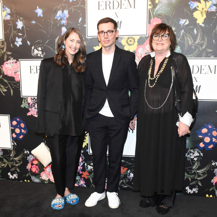 Premiera kolekcji ERDEM x H&M w Los Angeles: Ann-Sofie Johansson, Erdem Moralioglu i Margareta Van Den Bosch