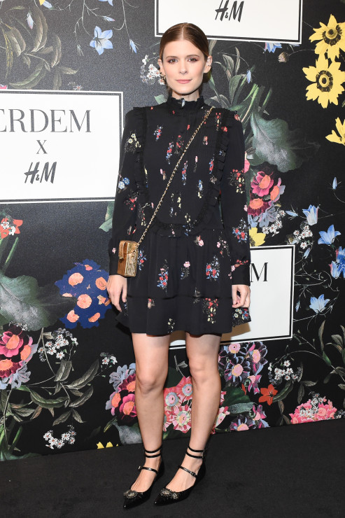 Gwiazdy i blogerki w kolekcji ERDEM x H&M: Kate Mara w sukience ERDEM x H&M