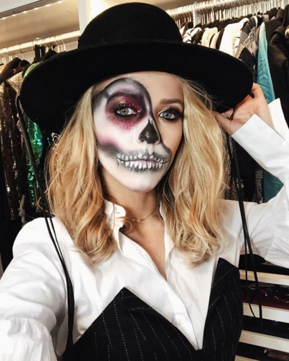 Jessica Mercedes Kirchner w stylizacji na Halloween