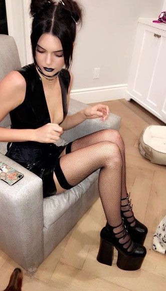Kendall Jenner w stylizacji na Halloween