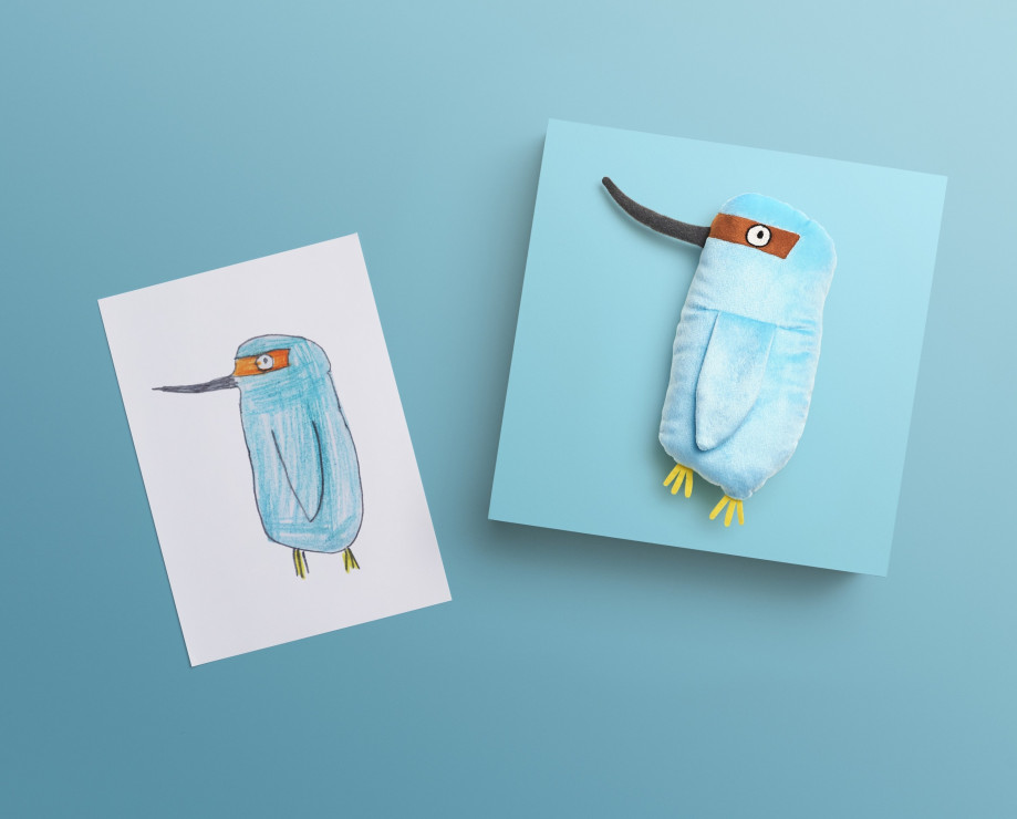 Ptaszek z kolekcji Sagoskatt - jeden ze zwycięskich projektów dzieci w konkursie Ikei