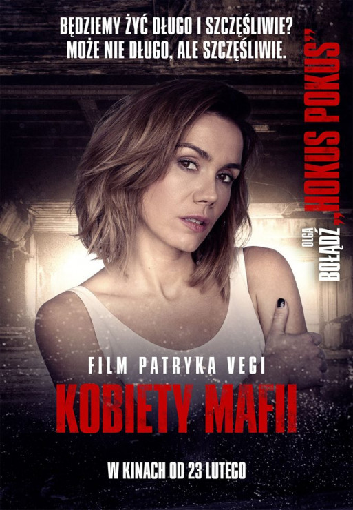 Olga Bołądź na plakacie promującym „Kobiety mafii”