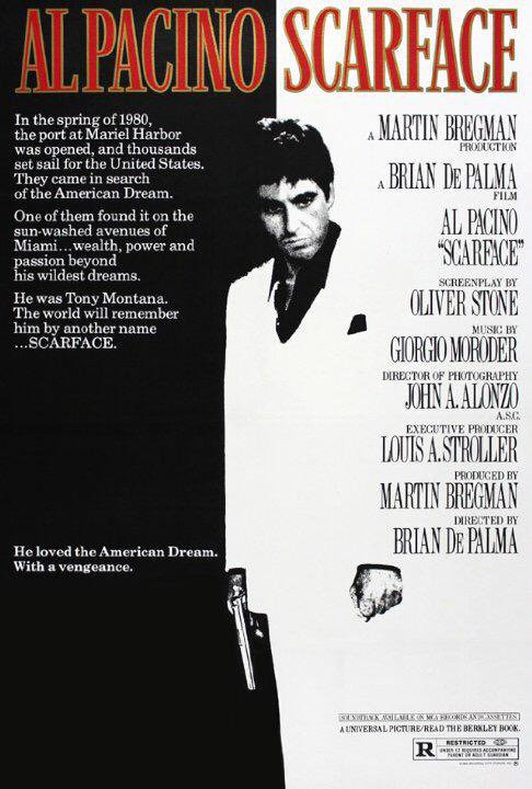 Scarface, reż. Brian De Palma