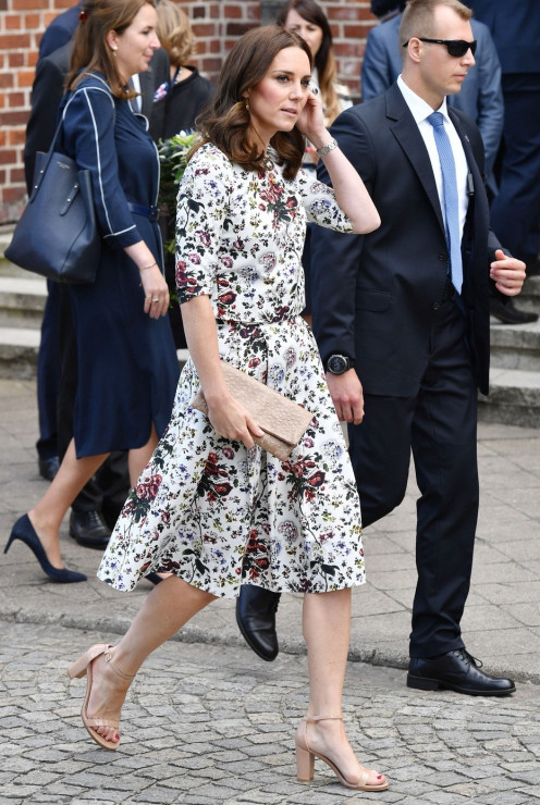 Księżna Kate podczas wizyty w Polsce latem 2017