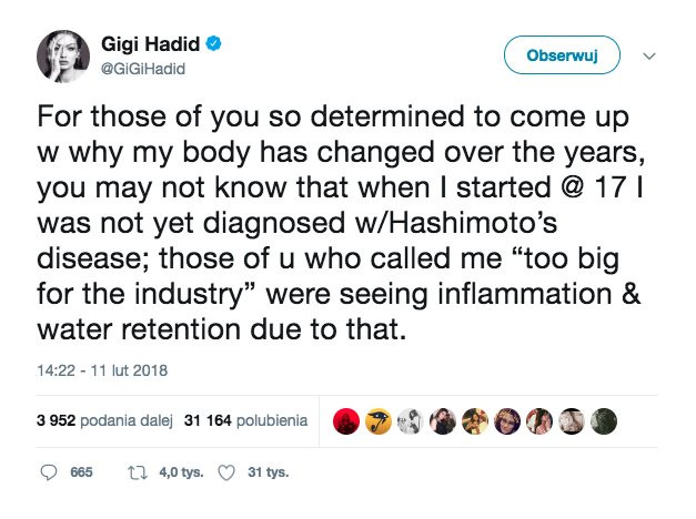 W ciągu 2 dni wiadomość Gigi odczytało ponad 30 tysięcy osób.
