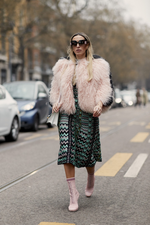 Moda uliczna podczas Milan Fashion Week jesień-zima 2018/2019
