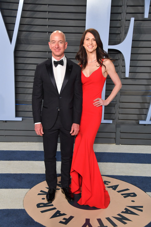 Jeff Bezos z żoną