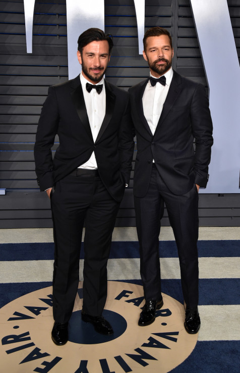Oscary 2018 after party Vanity Fair: Jwan Yosef i Ricky Martin