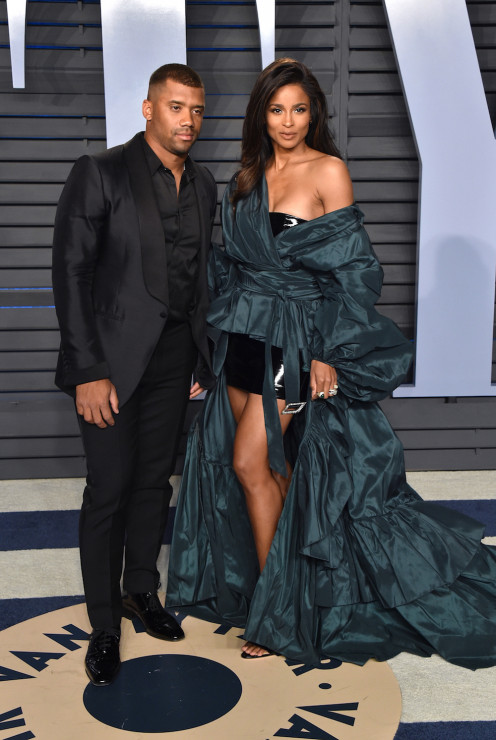 Oscary 2018 after party Vanity Fair: Russell Wilson i Ciara