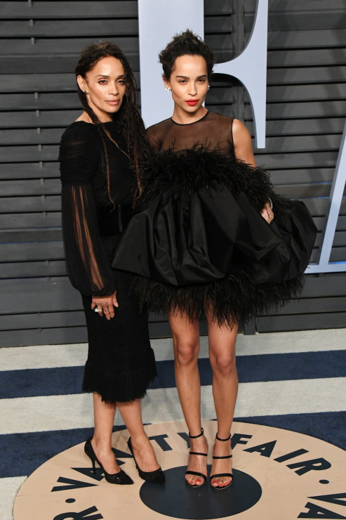 Oscary 2018 after party Vanity Fair: Zoë Kravitz i Lisa Bonet