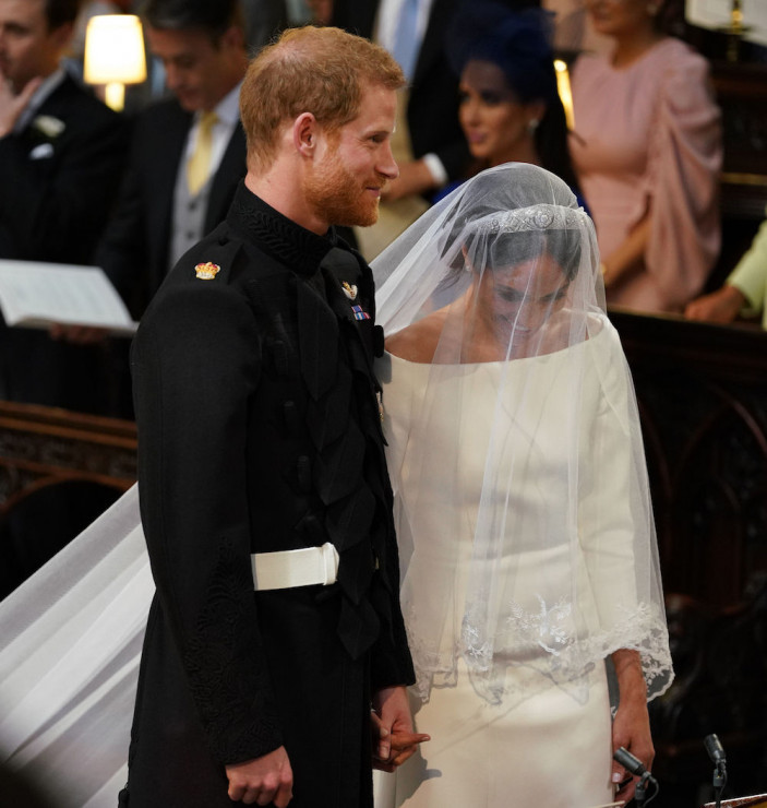 Ślub Meghan Markle i książę Harry'ego: para młoda podczas ceremonii w kaplicy św. Jerzego