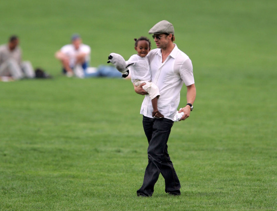 Brad Pitt z córką Zaharą