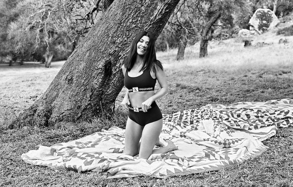 Kourtney Kardashian w kampanii Calvin Klein