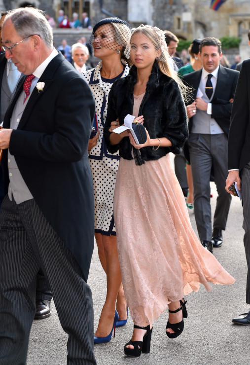 Kate Moss z córką Lily Grace Moss Hack na ślubie księżniczki Eugenii