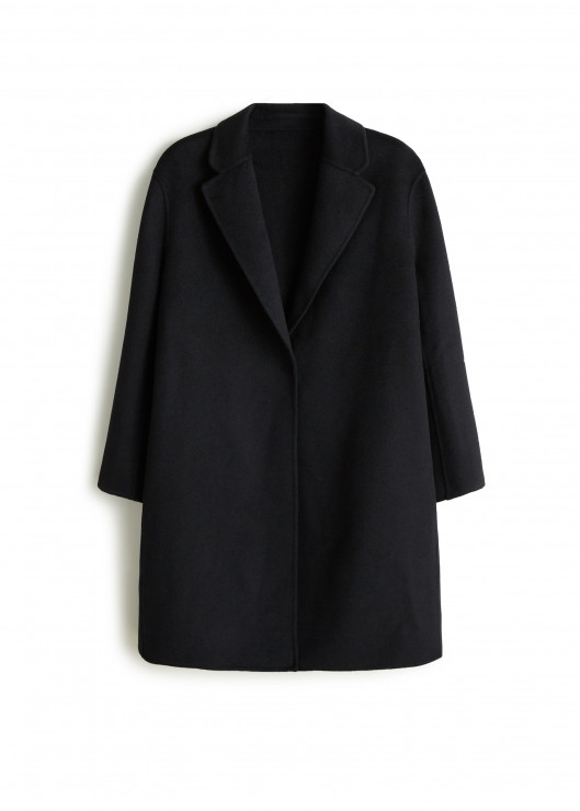 Klasyczny czarny płaszcz z linii Violeta by Mango, 449,90 zł