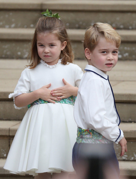Księżniczka Charlotte i książę Goerge na ślubie księżniczki Eugenii