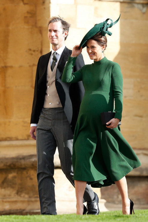 Pippa Middleton z mężem na ślubie księżniczki Eugenii
