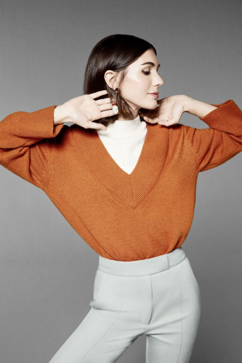Diletta Bonaiuti zaprojektowała m.in. wygodny, oversize'owy sweter, który możecie zamówić na Zalando