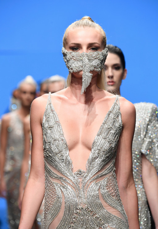 Los Angeles Fashion Week - Kasia Szklarczyk na pokazie Graylinga Purnella