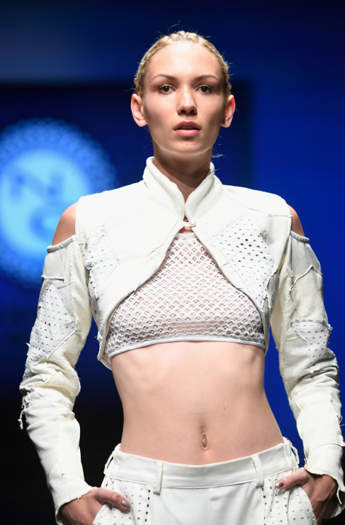 Los Angeles Fashion Week - Magda Przybielska na pokazie Nathalii Gavirii