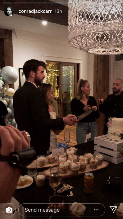 Czy Miley i Liam kroją tutaj weselny tort?! Wiele na to wskazuje!