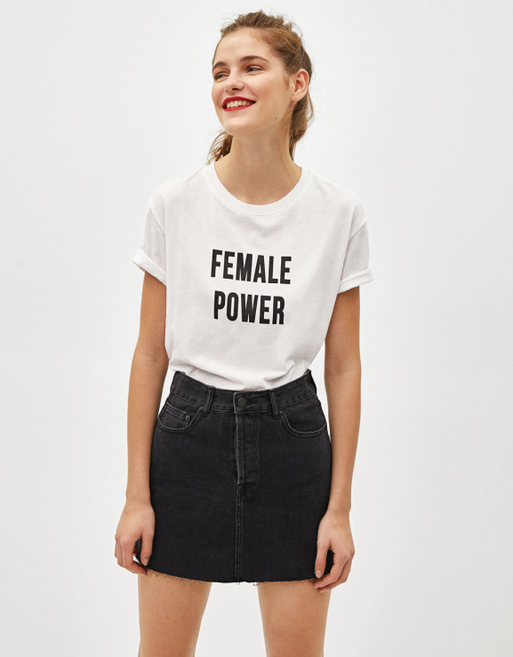 Koszulka Bershka z napisem Female Power, 29,90 zł