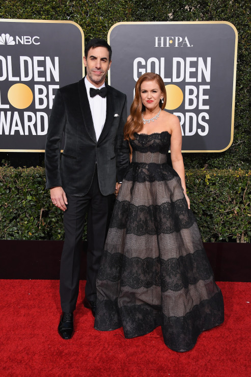 Złote Globy 2019: aktorskie małżeństwo Sacha Baron Cohen i Isla Fisher