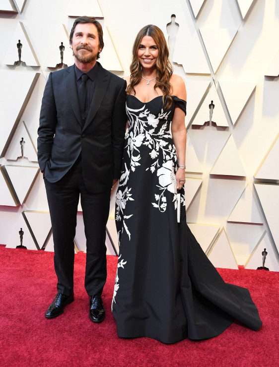 Oscary 2019 najpiękniejsze pary na czerwonym dywanie: Christian Bale i Sibi Bale