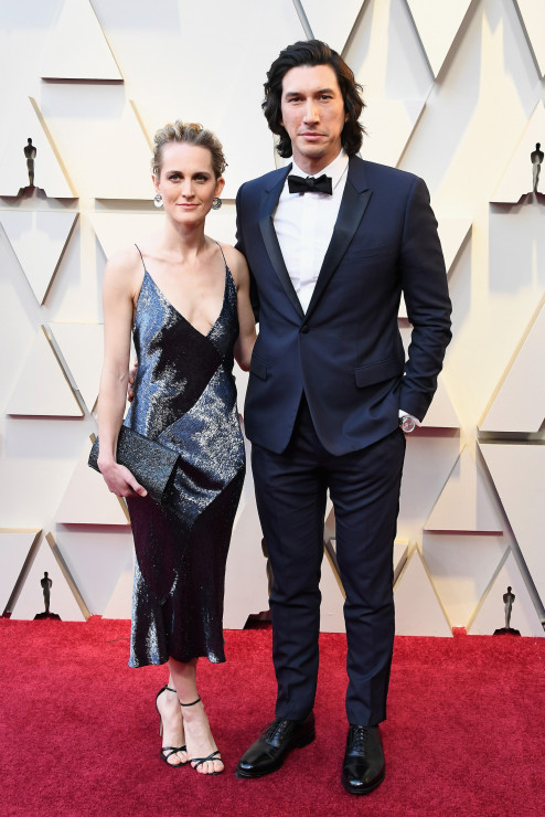 Oscary 2019 najpiękniejsze pary na czerwonym dywanie: Joanne Tucker i Adam Driver