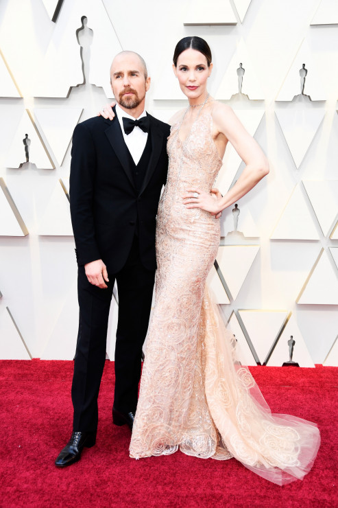 Oscary 2019 najpiękniejsze pary na czerwonym dywanie: Sam Rockwell i Leslie Bibb