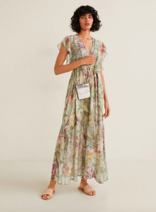 Sukienka szyfonowa w kwiaty Mango, 269,90 zł