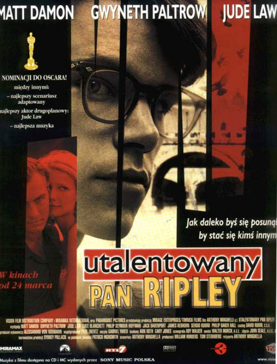 Utalentowany pan Ripley, reż. Anthony Minghella