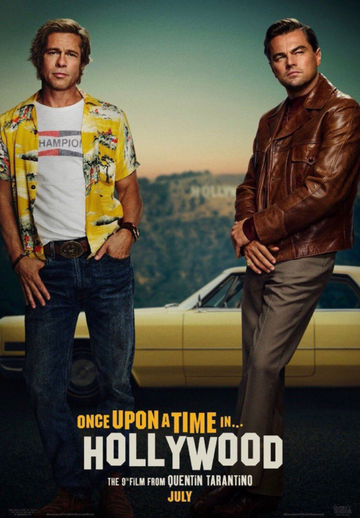 „Once Upon A Time In Hollywood” - Brad Pitt i Leonardo DiCaprio na pierwszym oficjalnym plakacie filmu.