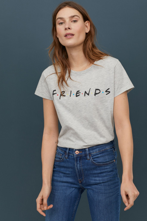 Szara koszulka Friends H&M, 39,99 zł