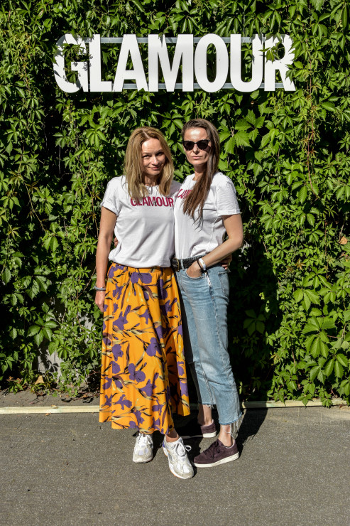 Kasia Dąbrowska i Dominika Tabaczyńska na Glamour Summer Camp