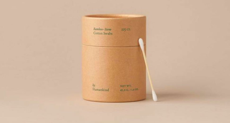 Bambusowo-bawełniane patyczki do uszu by Humankind, 9,95 $