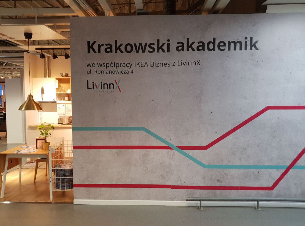 Gotowe aranżacje pokoi można obejrzeć nie tylko na miejscu, w LivinnX Kraków, ale także... w Ikea Kraków.