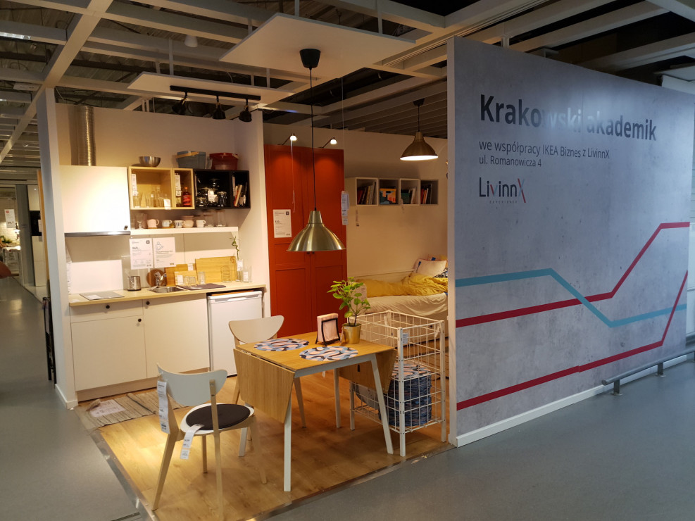 Ikea przy współpracy z LivinnX stworzyła przestrzeń mieszkalną dla studentów.