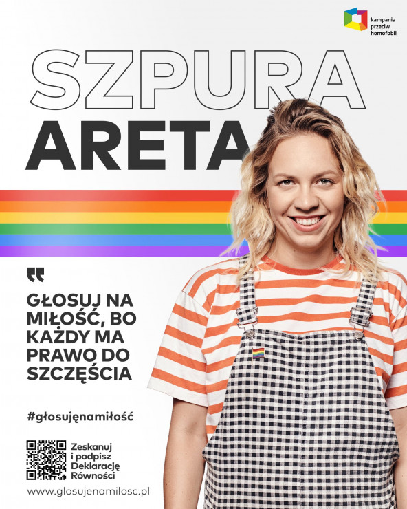 Areta Szpura w kampanii „Głosuję na miłość”