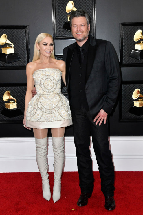 Grammy Awards 2020: Stylizacje gwiazd / Gwen Stefani z mężem