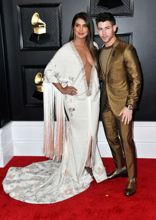 Grammy Awards 2020: Stylizacje gwiazd / Nick Jonas i Priyanka Chopra