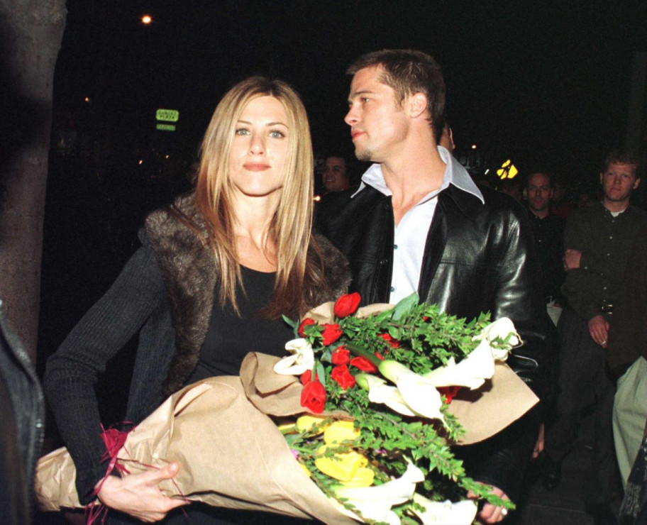 Brad Pitt i Jennifer Aniston z czasów ich małżeństwa.