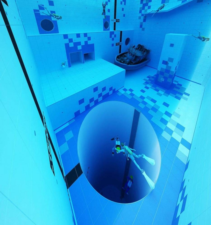 Deepspot – najgłębszy basen nurkowy świata – wizualizacja.
