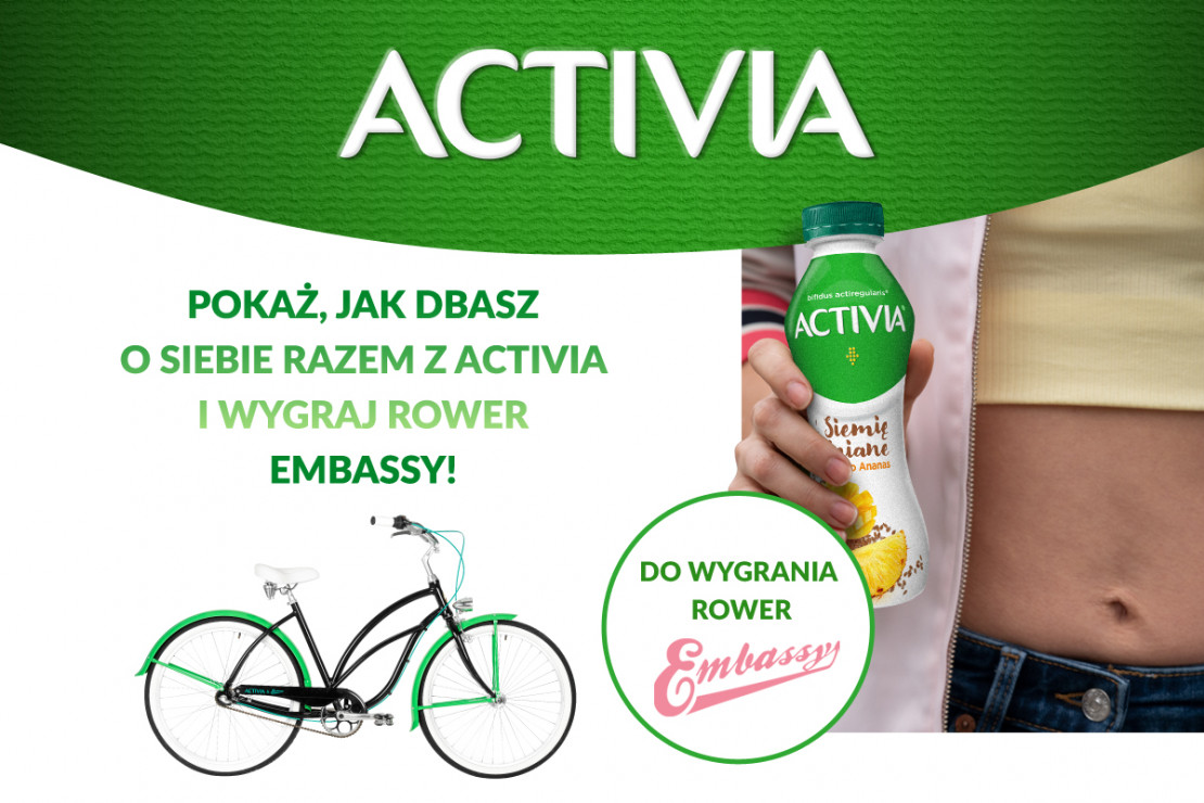 Uwaga, konkurs! Pokaż, jak dbasz o siebie razem z Activią i wygraj rower Embassy!