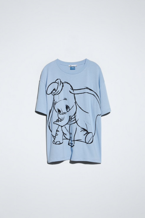 Nowości Zara na lato 2020: T-shirt z Dumbo (zaprojektowany we współpracy z Disneyem), 69,90 zł