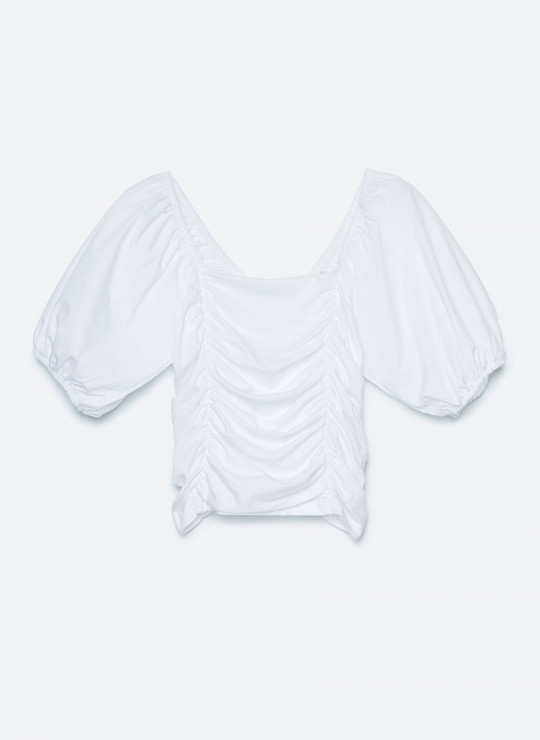 Romantyczna biała bluzka, Uterque, 125 zł