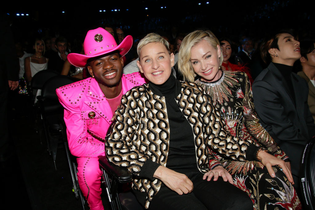 Ellen DeGeneres, jej żona, Portia de Rossi oraz Lil nas.